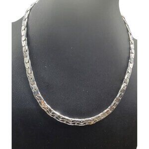 Coro Pegasus Flat Byzantine Necklace Vintage 15" Choker Design Pat Pending